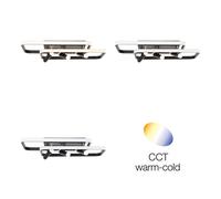 Brilliant Plafón LED Dalida, 3 luces, ángulo recto