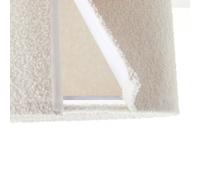 Brilliant Plafón Teddy, Ø 45 cm, beige, tela/metal