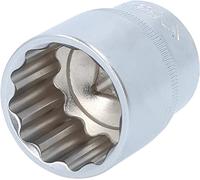 BRILLIANT TOOLS BT022430 Llave de vaso de 12 cantos de 1/2", 30 mm [Powered by KS TOOLS]