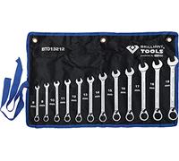 BRILLIANT TOOLS BT013212 Juego de llaves de estrella de carraca, conmutables, 12 pzs, 8-19 mm [Powered by KS TOOLS]