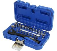 BRILLIANT TOOLS BT020023 Juego de llaves de vaso de 1/4", 23 pzs [Powered by KS TOOLS]