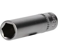 BRILLIANT TOOLS BT020954 Llave de vaso hexagonal de 1/4", versión larga, 8 mm [Powered by KS TOOLS]