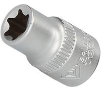 BRILLIANT TOOLS BT020962 Llave de vaso Torx-E de 1/4", E6 [Powered by KS TOOLS]