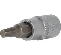 BRILLIANT TOOLS BT020974 Llave de vaso con punta Torx de 1/4", T25 [Powered by KS TOOLS]