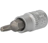BRILLIANT TOOLS BT020982 Llave de vaso con punta Torx de 1/4", con orificio frontal, TB15 [Powered by KS TOOLS]