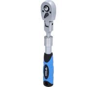Brilliant - Carraca reversible telescópica de 1/4" con cabezal flexible (175-225 mm)