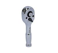 BRILLIANT TOOLS BT020999 Carraca reversible mini de 1/4" con mango metálico, 100 dientes [Powered by KS TOOLS]