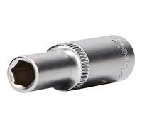 BRILLIANT TOOLS BT021820 Llave de vaso hexagonal de 3/8", versión larga, 8 mm [Powered by KS TOOLS]