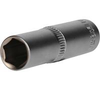 BRILLIANT TOOLS BT021823 Llave de vaso hexagonal de 3/8", versión larga, 11 mm [Powered by KS TOOLS]