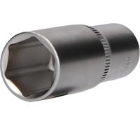 BRILLIANT TOOLS BT021829 Llave de vaso hexagonal de 3/8", versión larga, 19 mm [Powered by KS TOOLS]