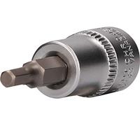 BRILLIANT TOOLS BT021871 Llave de vaso con punta de 3/8" con hexágono interior, 4 mm [Powered by KS TOOLS]