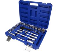 BRILLIANT TOOLS BT022025 Juego de llaves de vaso de 1/2", 25 pzs [Powered by KS TOOLS]