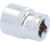 BRILLIANT TOOLS BT022422 Llave de vaso de 12 cantos de 1/2", 22 mm [Powered by KS TOOLS]