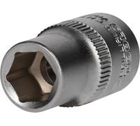 BRILLIANT TOOLS BT022803 Llave de vaso hexagonal de 1/2", 12 mm [Powered by KS TOOLS]