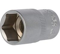 BRILLIANT TOOLS BT022809 Llave de vaso hexagonal de 1/2", 18 mm [Powered by KS TOOLS]