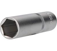 BRILLIANT TOOLS BT022826 Llave de vaso hexagonal de 1/2", versión larga, 16 mm [Powered by KS TOOLS]