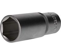 BRILLIANT TOOLS BT022830 Llave de vaso hexagonal de 1/2", versión larga, 22 mm [Powered by KS TOOLS]