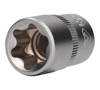 BRILLIANT TOOLS BT022847 Llave de vaso Torx-E de 1/2", E22 [Powered by KS TOOLS]