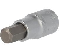 BRILLIANT TOOLS BT022865 Llave de vaso con punta de 1/2" con hexágono interior, longitud 55 mm, 12 mm [Powered by KS TOOLS]