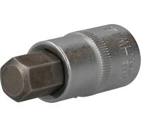 BRILLIANT TOOLS BT022866 Llave de vaso con punta de 1/2" con hexágono interior, longitud 55 mm, 14 mm [Powered by KS TOOLS]