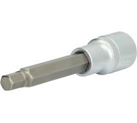 BRILLIANT TOOLS BT022873 Llave de vaso con punta de 1/2" con hexágono interior, longitud 100 mm, 8 mm [Powered by KS TOOLS]