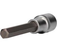 BRILLIANT TOOLS BT022874 Llave de vaso con punta de 1/2" con hexágono interior, longitud 100 mm, 10 mm [Powered by KS TOOLS]