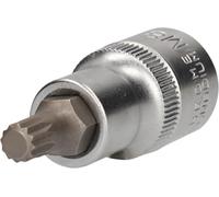 BRILLIANT TOOLS BT022932 Llave de vaso con punta multilateral de 1/2", longitud 55 mm, M8 [Powered by KS TOOLS]