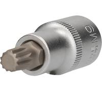 BRILLIANT TOOLS BT022933 Llave de vaso con punta multilateral de 1/2", longitud 55 mm, M9 [Powered by KS TOOLS]