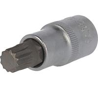 BRILLIANT TOOLS BT022935 Llave de vaso con punta multilateral de 1/2", longitud 55 mm, M12 [Powered by KS TOOLS]