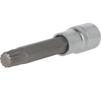 BRILLIANT TOOLS BT022945 Llave de vaso con punta multilateral de 1/2", longitud 100 mm, M12 [Powered by KS TOOLS]