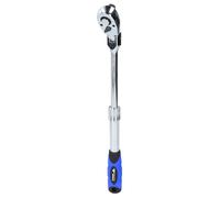 BRILLIANT TOOLS BT022993 Carraca reversible telescópica de 1/2" con cabezal flexible [Powered by KS TOOLS]