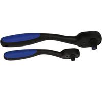 BRILLIANT TOOLS BT023002 Juego de carracas reversibles, 2 pzs, 1/4", 1/2" [Powered by KS TOOLS]