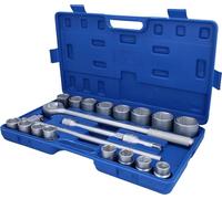 BRILLIANT TOOLS BT025020 Juego de llaves de vaso de 3/4", 20 pzs [Powered by KS TOOLS]