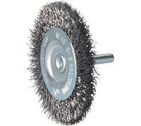 BRILLIANT TOOLS BT103107 Cepillo de disco, Ø 75 mm con sujeción de 6 mm [Powered by KS TOOLS]