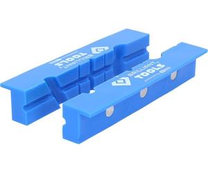 BRILLIANT TOOLS BT156940 Mordazas protectoras de tornillo de banco con ranuras, 2 pzs, plástico [Powered by KS TOOLS]