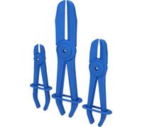 BRILLIANT TOOLS BT521010 Juego de pinzas de sujeción para mangueras flexibles, Rectas, 3 pzs [Powered by KS TOOLS]