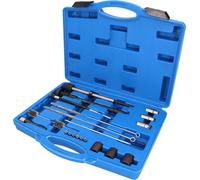 BRILLIANT TOOLS BT551300 Juego de limpieza de asientos y canales de inyectores, 21 pzs [Powered by KS TOOLS]