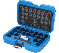 Juego de tornillos para ruedas VW Brilliant Tools, antirrobo, 22 piezas