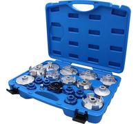 BRILLIANT TOOLS BT711010 Juego de llaves para filtros de aceite, 19 pzs [Powered by KS TOOLS]