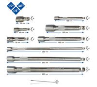 Brilliant Tools Juego De Extensión De Inclinación 1/4" + 3/8" + 1/2", 9 Piezas