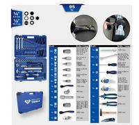 Brilliant Tools Juego De Herramientas Universal De 1/4" + 1/2", 95 Piezas