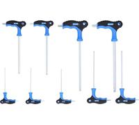 BRILLIANT TOOLS BT041100 Juego de llaves Allen con cabeza de bola y mango en T, 9 pzs [Powered by KS TOOLS]
