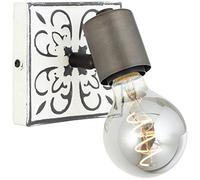 Brilliant Vagos 89610/75 - Foco de pared, color negro y blanco