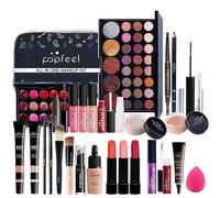 BrilliantDay Kit Maquillaje Mujer, POPFEEL Set Maquillaje Mujer, Estuche Maquillaje Mujer, Set de Maquillaje para Mujer con Sombras de Ojos, Fundación, Maletín Maquillaje para Niñas Mujeres