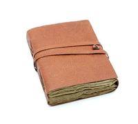 Brillibrum Diario de piel de diseño vintage hecho a mano con 100 hojas de papel antiguo para bocetos, viajes, recuerdos, idea de regalo, libro de escritura de alta calidad para pensamientos creativos