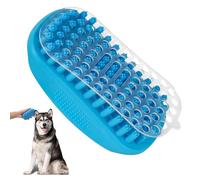 BRILLIRARE Cepillo de aseo y masaje para perros, cepillos de baño de silicona suave de alta calidad, champú de goma, peine calmante para perros y gatos de pelo largo y seco, masaje para perros y