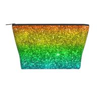 Brillo Arcoiris Multicolor, Bolsa de artículos de tocador Bolsa de Maquillaje Bolsa de cosméticos Bolsa de artículos de tocador de Viaje portátil