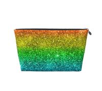 Brillo Arcoiris Multicolor, Bolsa de artículos de tocador Bolsa de Maquillaje Bolsa de cosméticos Bolsa de artículos de tocador de Viaje portátil