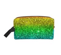 Brillo Arcoiris Multicolor, Bolsa de Maquillaje Bolsa de cosméticos Bolsa de artículos de tocador de Viaje portátil Organizador de Bolsa de Maquillaje
