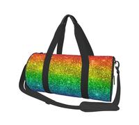 Brillo Arcoiris Multicolor, Bolsa de Viaje de Gran Capacidad, Bolso Redondo, Bolsa de Viaje Deportiva, Bolsa de Mano, Bolsa de Fitness